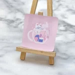 透明彩色貼紙+白墨